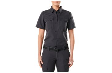 Image of 5.11 Tactical Fast-Tac Short Sleeve Shirt - Women's, Charcoal, XL, 61314-018-XL