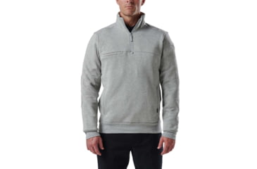Image of 5.11 Tactical Job Shirt 1/4 Zip 2.0 - Mens, Heather Gray, Regular, Extra Small, 72534-016-XS-R