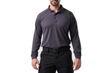 Image of 5.11 Tactical Performance Long Sleeve Polo - Mens, Extra Large, Charcoal, 72049-018-XL