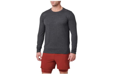 Image of 5.11 Tactical PT-R Charge Long Sleeve 2.0 - Mens, Extra Large, Black Heather, 82136-135-XL