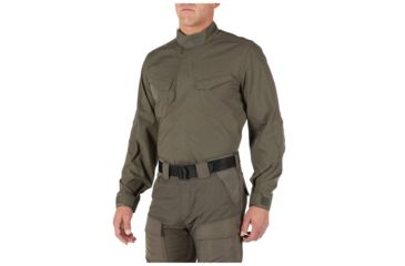 Image of 5.11 Tactical Quantum TDU Long Sleeve Shirt - Mens, Ranger Green, Extra Small 72506-186-XS