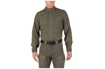 Image of 5.11 Tactical Quantum TDU Long Sleeve Shirt - Mens, Ranger Green, Extra Small 72506-186-XS