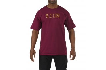 Image of 5.11 Tactical Skull Caliber T-shirt, Burgundy - 41006CP558XXL