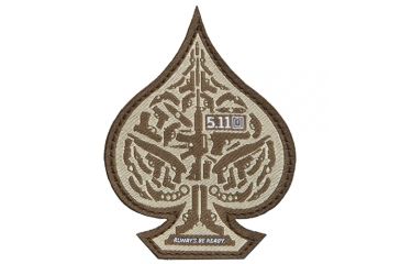 Image of 5.11 Tactical Spade Patch, Olive - 810258511 SZ