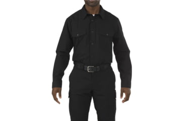 Image of 5.11 Tactical Stryke Pdu Cl B L/s Shrt, Black, 72074ABR-019-S-R