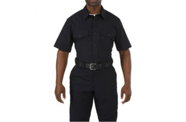 Image of 5.11 Tactical Stryke Pdu Cl B S/s Shrt, Midnight Navy, 71038ABR-750-L-R