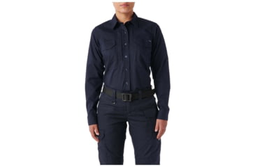 Image of 5.11 Tactical Stryke PDU Twill Class-A L/S Shirt - Womens, Midnight Navy, MR, 62422-750-M-R