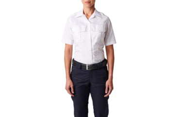 Image of 5.11 Tactical Stryke PDU Twill Short Sleeve Class A - Womens, Extra Large, Tall, Uniform White, 61339-992-XL-T