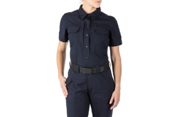 Image of 5.11 Tactical Stryke Short Sleeve Shirt - Women's, Dark Navy, L, 61325-724-L