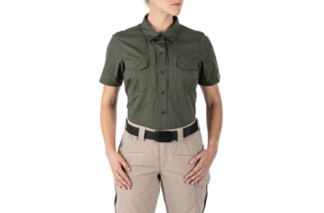 Image of 5.11 Tactical Stryke Short Sleeve Shirt - Women's, TDU Green, S, 61325-190-S