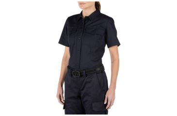 Image of 5.11 Tactical Women's Company Short Sleeve Shirt, Fire Navy, Extra Small 61321-720-XS