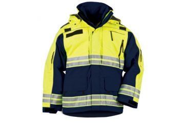 Image of 5.11 Tactical Responder Hi Vis Parka - Men's, Dark Navy, L, 48073-724-L