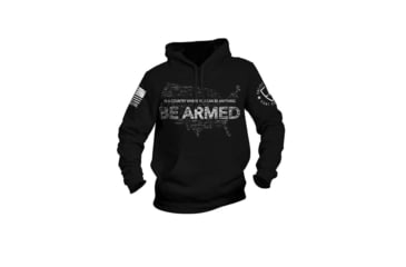Image of Nine Line NLA E9 Be Armed Hoodie Black S 17808E53, NVE9ARMEDHBLACKS