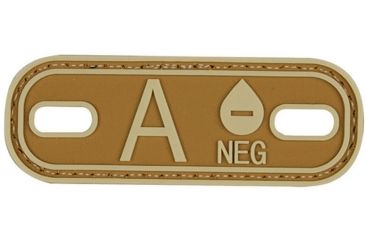 Image of 5IVE STAR GEAR Morale Patch,Blood Type A Minus,Coyote/Tan 6637000