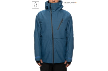 Image of 686 GLCR Hydra Thermagraph Jacket - Mens, Blue Storm Heather, Small, M0W107-BSTR-S