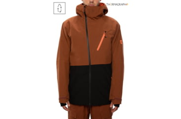 Image of 686 GLCR Hydra Thermagraph Jacket - Mens, Clay Colorblock, Small, M0W107-CLAY-S