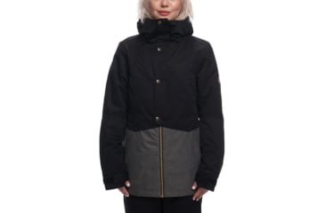 Image of 686 Rumor Insulated Jacket - Womens, Grey Melange Colorblock, Medium, L8W310-GRY-M