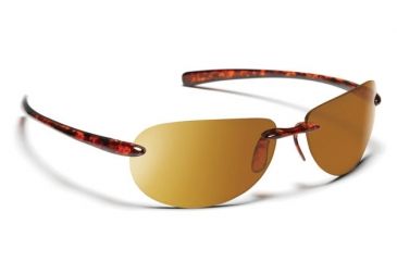 Image of 7 Eye Bone Dark Tortoise Re-ACT NXT Polarized Copper HP Sunglasses 690657