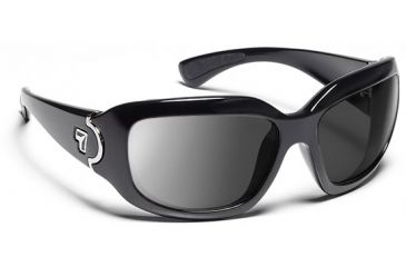 Image of 7 Eye 7eye Air Dam Sunglasses Leveche, SharpView Gray PC Lens, Glossy Black Frame, S-M , Women 440541