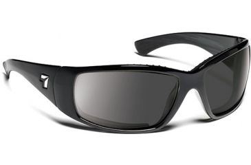 Image of 7 Eye 7eye Air Dam Sunglasses Taku, Sharp View Gray Polarized PC Lens, Glossy Black Frame, S-L , Men 570553