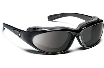 Image of 7 Eye 7eye Air Shield Sunglasses Bora, Sharp View Clear Pc Lens, Glossy Black Frame, L-XL , Men 140540
