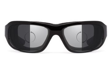 Image of 7Eye by Panoptix Airshield Aspen Sunglasses, RX Ready, Black Fade Frame, Photochromic Day/Night Eclypse Lens, S-M 335817
