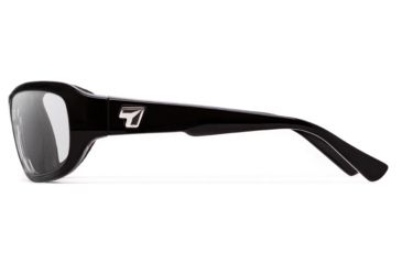 Image of 7Eye by Panoptix Airshield Aspen Sunglasses, RX Ready, Black Fade Frame, SharpView Clear Lens, S-M 335840