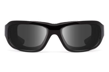 Image of 7Eye by Panoptix Airshield Aspen Sunglasses, RX Ready, Black Fade Frame, SharpView Gray Lens, S-M 335841