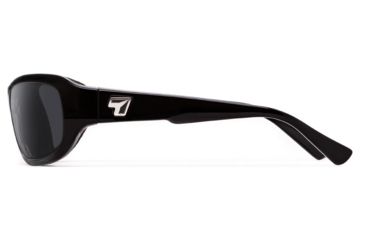Image of 7Eye by Panoptix Airshield Aspen Sunglasses, RX Ready, Black Fade Frame, SharpView Gray Lens, S-M 335841