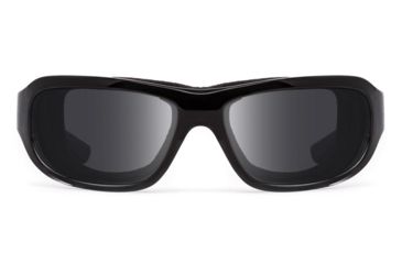 Image of 7Eye by Panoptix Airshield Aspen Sunglasses, RX Ready, Black Fade Frame, SharpView Polarized Gray Lens, S-M 335853