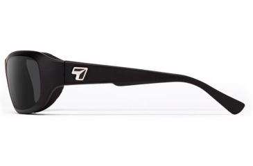 Image of 7Eye by Panoptix Airshield Aspen Sunglasses, RX Ready, Matte Black Frame, SharpView Gray Lens, S-M 330141