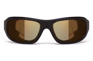 Image of 7Eye by Panoptix Airshield Aspen Sunglasses, RX Ready, Matte Black Frame, Photochromic Day/Night Contrast Lens, S-M 330127