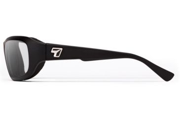 Image of 7Eye by Panoptix Airshield Aspen Sunglasses, RX Ready, Matte Black Frame, SharpView Clear Lens, S-M 330140