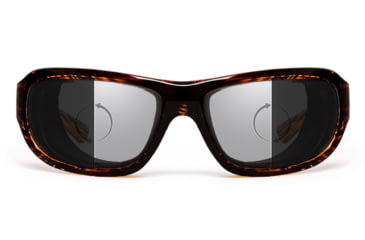 Image of 7Eye by Panoptix Airshield Aspen Sunglasses, RX Ready, Sunset Tortoise Frame, Photochromic Day/Night DARKshift Lens, S-M 330616