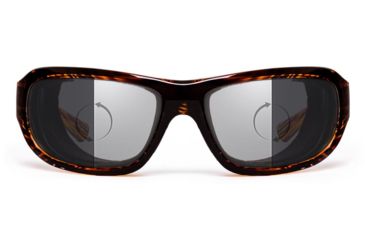 Image of 7Eye by Panoptix Airshield Aspen Sunglasses, RX Ready, Sunset Tortoise Frame, Photochromic Day/Night Eclypse Lens, S-M 330617