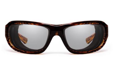 Image of 7Eye by Panoptix Airshield Aspen Sunglasses, RX Ready, Sunset Tortoise Frame, SharpView Clear Lens, S-M 330640