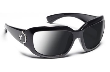Image of 7 Eye Women's Leveche Sunglasses, DARKshift Extra Dark Photochromic Lens, Glossy Black Frame, S-M 440516