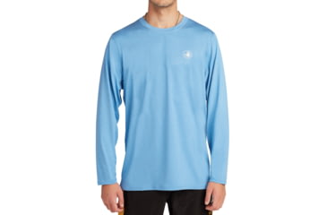 Image of Body Glove Offshore UPF Long-Sleeve Sun Shirt - Heather Blue 920F483E, M, Heather Blue, ATX7900-H.BLU-M