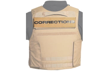 Image of Ace Link Armor Corrections Patch, Black On Coyote, B-TG-ID-COR-BLK-CBR