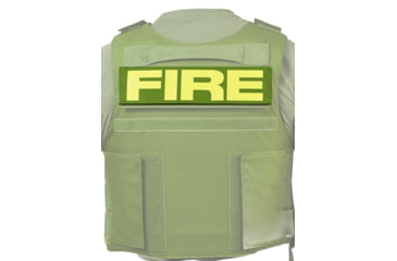 Image of Ace Link Armor Fire Patch, Yellow On Green, B-TG-ID-FI-YL-GRN