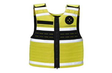 Image of Ace Link Armor High Visibility Vest Carrier, Yellow, Large, B-CR-HIVIS-YEL-3-L