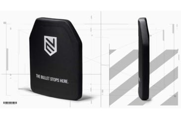 Image of Ace Link Armor Level 4 Body Armor ICW Up Armor Plate, Black, 10X12in, B-AP-4-1012-SIC-SC-ICW