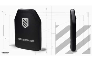 Image of Ace Link Armor Level 4 SA Hard Armor Plate, Black, 10X12in, B-AP-4-1012-SIC-SC-SA
