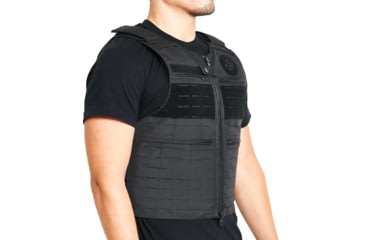 Image of Ace Link Armor Patrol Laser Cut Vest, Black, Small, B-CR-PTLC-BLK-1-S