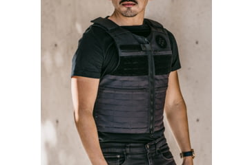 Image of Ace Link Armor Patrol Laser Cut Vest, Black, Small, B-CR-PTLC-BLK-1-S