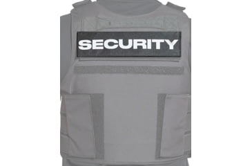 Image of Ace Link Armor Security Patch, White On Black, B-TG-ID-SEC-WH-BLK