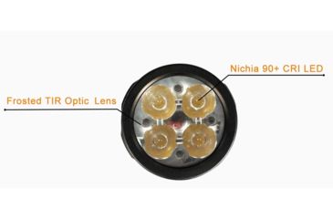 Image of Acebeam EC65 1 x 21700 4 x Nichia 90+ CRI LED Rechargeable Flashlight, 2500 Lumens, Black, EC65-Nichia