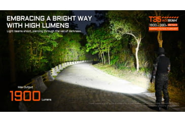 Image of Acebeam T35 Compact Tactical Flashlight, Black, T35