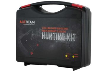 Image of Acebeam T36 1 x 21700/ 18650 CREE XHP35 HI LED Rechargeable Flashlight, 2000 Lumens, Hunting Kit, Black, T36-H-KIT