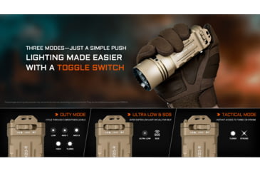 Image of Acebeam X20-R 18650 Li-ion 10000 Lumens LED Flashlight, Desert, X20-R Desert